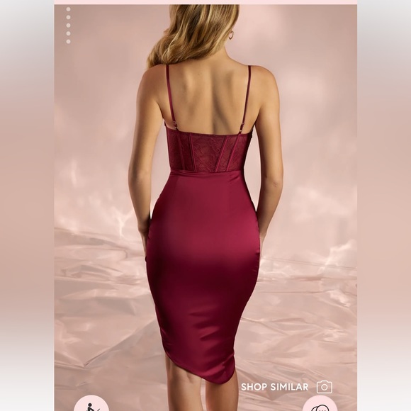 OH POLLY MIDI RED DRESS - Picture 2 of 4